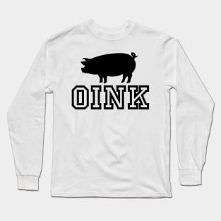 Oink (Black) Long Sleeve T-Shirt